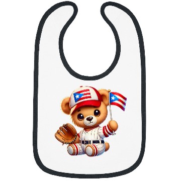 Discover Bear Pet Cute Teddy Bear Puerto Rico Flag Boricua Puerto Rican 10 Bibs