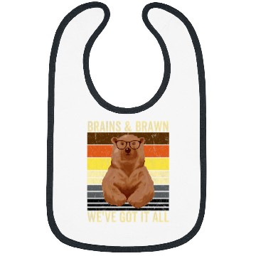Discover Bear Pet Mens Bear Pride Brains and Brawn Gay Bear Brotherhood Bibs