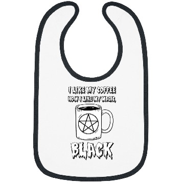 Discover Coffee Fun Trendy Black Magic Coffee Pentacle Cup Bibs