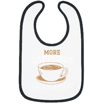 Discover Coffee Fun More Espresso Less Depresso caffeines Lover Coffee Drinker Bibs