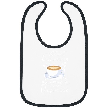 Discover Coffee Fun More Espresso Less Depresso Bibs