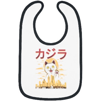 Discover Anime Cat Japanese Catzilla Bibs