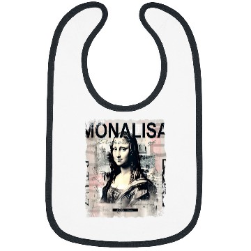 Discover Abstract graffiti art Leonardo da Vinci art Mona Lisa 1 Bibs