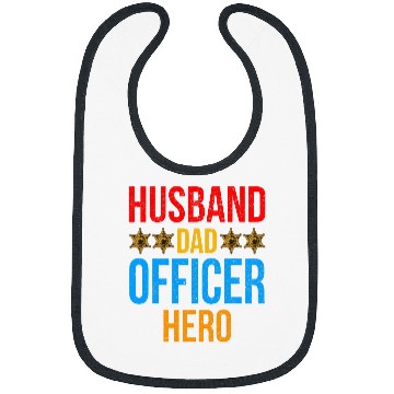 Discover Police Job Law Enforcement Correctional Officer Dad 1 Bibs