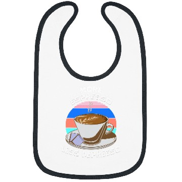 Discover Coffee Fun More Espresso Less Depresso Funny Pun Bibs