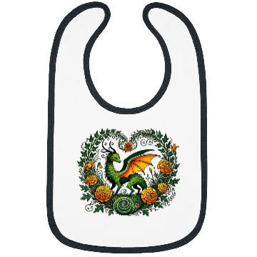 Discover Dragon Pet Marigold Moss Dragon Illustration 1 Bibs