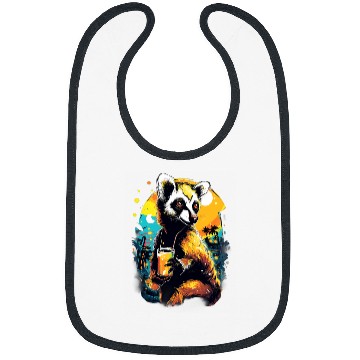 Discover Beer Fun Lemur Drinking Beer Funny Beer Drinker Drunk Monkey Primate 1 Bibs