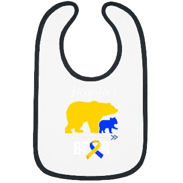Discover Bear Pet Stepfather Bear Down Syndromes Awareness T21 Stepdad Bibs
