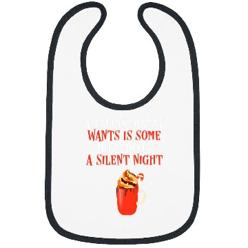 Discover Coffee Fun Mommy for Christmas Silent Night Coffee Cocoa Mom Bibs