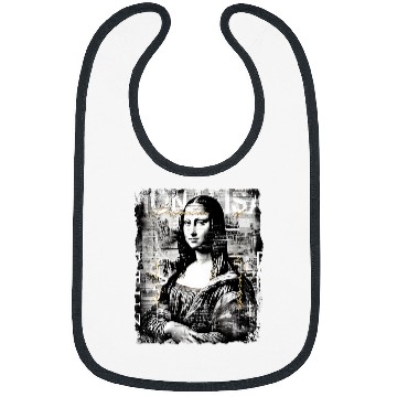 Discover Abstract graffiti art Leonardo da Vinci art Mona Lisa 3 Bibs