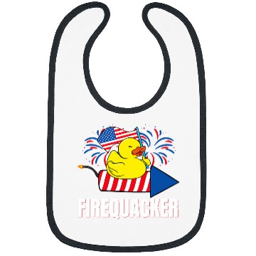 Discover Duck Pet Fourth of July Firequacker Duck Bibs