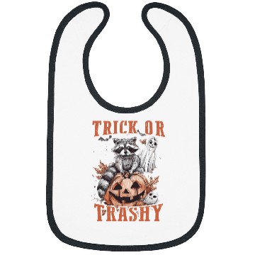 Discover Raccoon Pet Funny Trash Racoon Halloween Trick Or Trashy Bibs