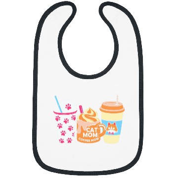 Discover Coffee Fun Cat Mom Coffee Mom Me in a nutshell Bibs