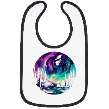 Discover Aurora Borealis Night Sky Northern Lights Bibs