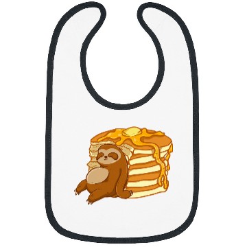 Discover Sloth Pet Eating Pancakes Pancake Waffle Breakfast Brunch Bibs