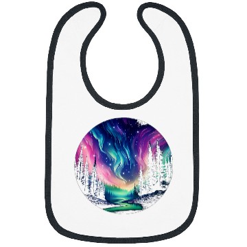 Discover Aurora Borealis Night Sky Northern Lights 1 Bibs