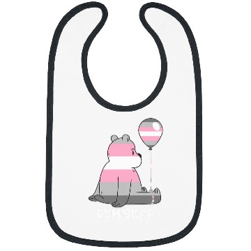 Discover Bear Pet Demigirl Flag Lonely Bear Ballon Demigirl Pride Demi Girl Bibs
