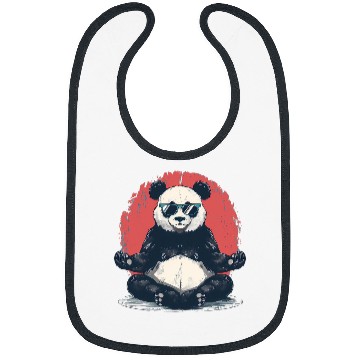 Discover Bear Pet Bear Meditation Buddhist Yoga Zen Buddha Hindu Artwork Bibs
