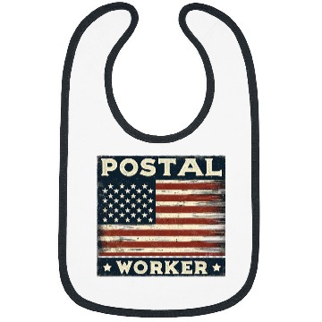Discover Postal Worker Job Worker vintages USA American Flag Mail US Postal Bibs