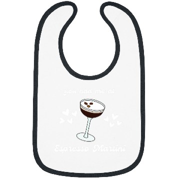 Discover Bartender Job Espresso Martini Cute Cocktail Booze Bartender Coffee Bibs