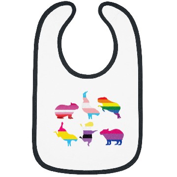 Discover capybaras Pet LGBTQ Rainbow Water Pig Transgender Pride Month Bibs