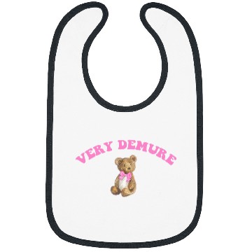 Discover Bear Pet Very Demure Teddy Bear Preppy Soft Girl Aesthetic Saying Bibs