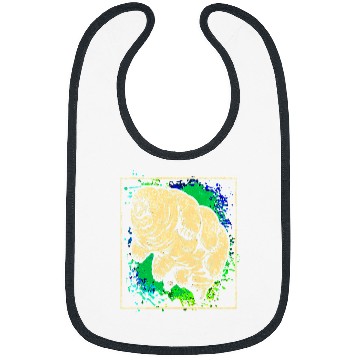 Discover Bear Pet Tardigrade Water Bear Moss Piglets Micro Animal Colorful Bibs