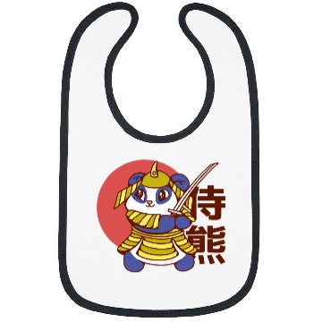 Discover Panda Pet Samurai Warrior Cute Panda Katana Fighter Bibs