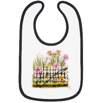 Discover Barbed Wire Garden Floral Gothic Grunge Bibs