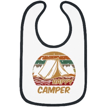 Discover Scout Job Gifts Happy Camper Campsite Scout Lovers Bibs