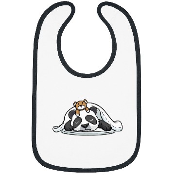 Discover Panda Pet Funny Napping Panda With Stuffed Animal Sleeping Sleep Bibs