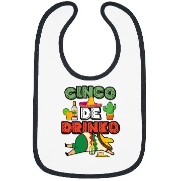 Discover Wines Fun Funny Cinco De Drinko Cinco De Mayo Mexican Tequila Bibs