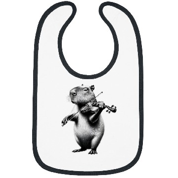 Discover capybaras Pet Playing Violin Violist Violin Player Bibs