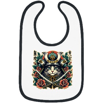 Discover Ancient Samurai Cat Japan Culture Ninja 1 Bibs