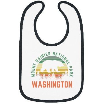 Discover Bear Pet Mount Rainier National Park Washington Bear Nature Outdoors Bibs