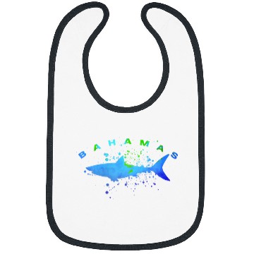 Discover BAHAMAS Beach Vacation Spring Break Family Rip Shark Diving Bibs