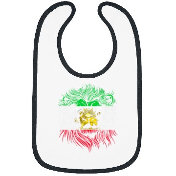 Discover Lion Pet Head Flag Iran Bibs