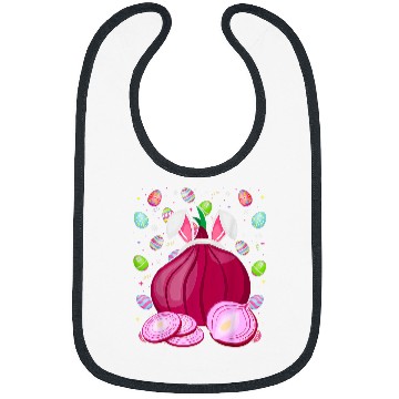 Discover Funny Easter Onion Easter Bunny Ears Easter Eggs Hunting Bibs