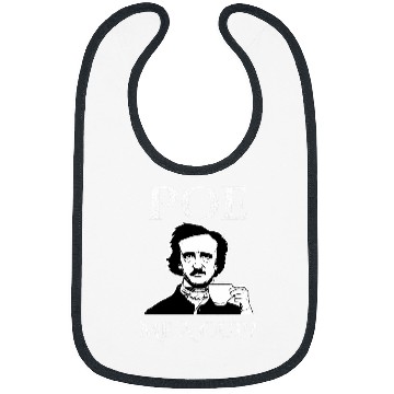 Discover Coffee Fun Edgar Allan Poe Me A Cup of Coffee Bibs
