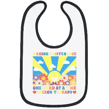 Discover Speech Therapy Language Pathology Making A Difference Retro Bibs