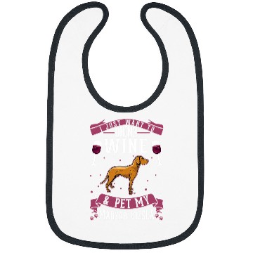 Discover Wines Fun magyar vizsla and Wines vizsla Bibs