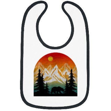 Discover Bear Pet Nature Bear Retro Environment Nature Ecology Bibs