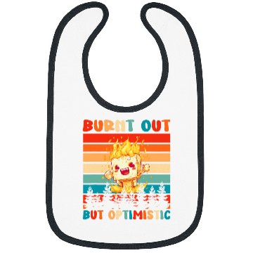 Discover Burnt Out But Optimistic Funny Marshmallow Retro Camping 11 Bibs