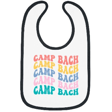 Discover Camp Bach Bridesmaid Camping Bachelorette Groovy Matching 2 Bibs