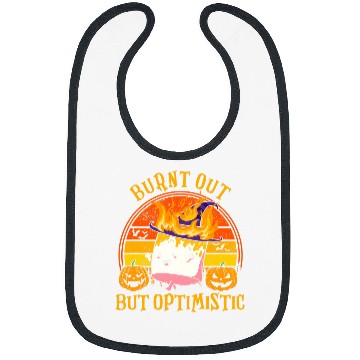 Discover Burnt Out But Optimistic Cute Marshmallow Camping Bibs