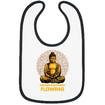 Discover Buddha Zen Buddhism Buddhist Breathing Flowing Buddha Bibs