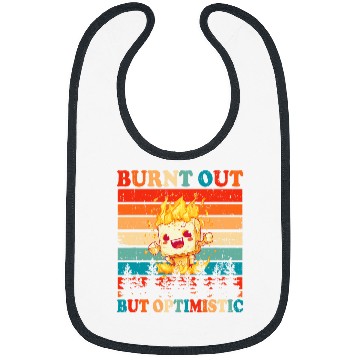 Discover Burnt Out But Optimistic Marshmallow Retro Sunset Camping 2 Bibs