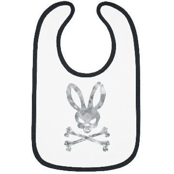 Discover Funny Easter Bunny Skull Crossbones Egg Hunt Easter Day Bibs