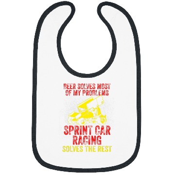 Discover Beer Fun Sprint Car Racing Beer Solves Race Track Racer Bibs