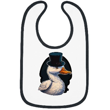 Discover Duck Pet Wearing Fancy Top Hat 3 Bibs